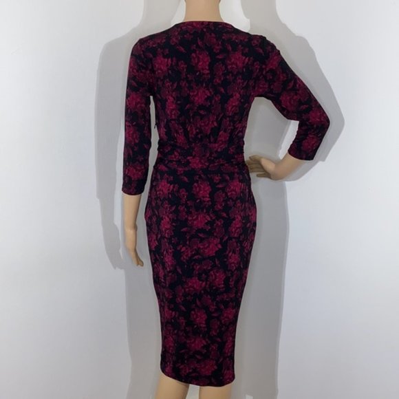 Rachel Roy Fuschia Ikat Floral Dress - Picture 2 of 5